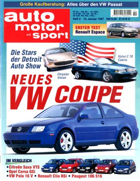 Titelbild zu «auto motor und sport / Nr. 2 (1997)» Titelbild zu «auto motor und sport / Nr. 2 (1997)»