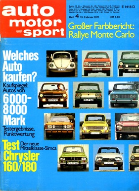 auto motor und sport / Nr. 4 (1971)