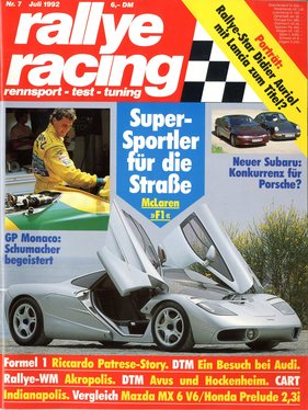 Rallye Racing 7/1992: Vergleichstest Subaru SVX gegen Porsche 964 C4 (Mediathek)