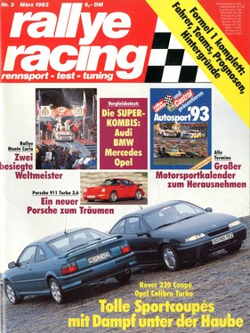 Titelbild zu «rallye racing / Nr. 3 (1993)» Titelbild zu «rallye racing / Nr. 3 (1993)»