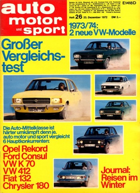 auto motor und sport / Nr. 26 (1972)