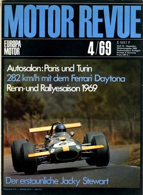 Motor Revue Nr. 72 /1969, Seite 32: Strassenkönig für einen Tag - 282 km/h mit dem Ferrari Daytona