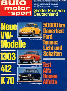 auto motor und sport / Nr. 17 (1972)
