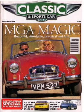 Titelbild zu «Classic & Sports Car / Nr. 11 (1996)» Titelbild zu «Classic & Sports Car / Nr. 11 (1996)»