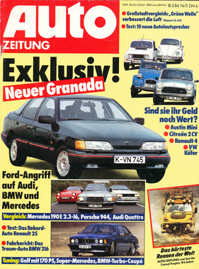 Titelbild zu «Auto Zeitung / Nr. 11 (1984)» Titelbild zu «Auto Zeitung / Nr. 11 (1984)»