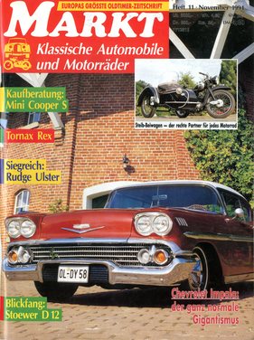 Markt - klassische Automobile und Motorräder / Nr. 11 (1991)