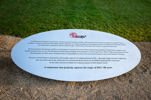 100 Jahre MG werden gefeiert - 31. Goodwood Festival of Speed 2024