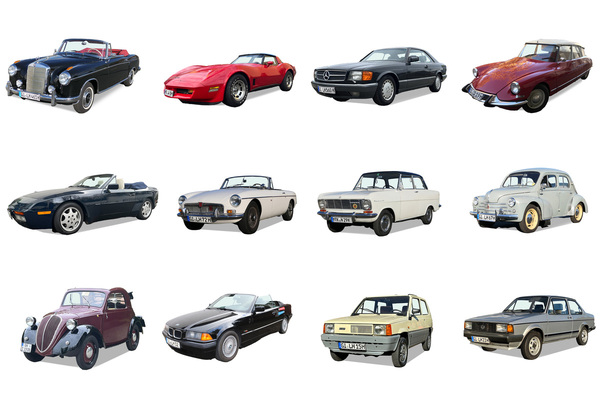 Image: 12 of the 15 prizes of the 31st classic car donation campaign of Lebenshilfe Giessen 2025/2026