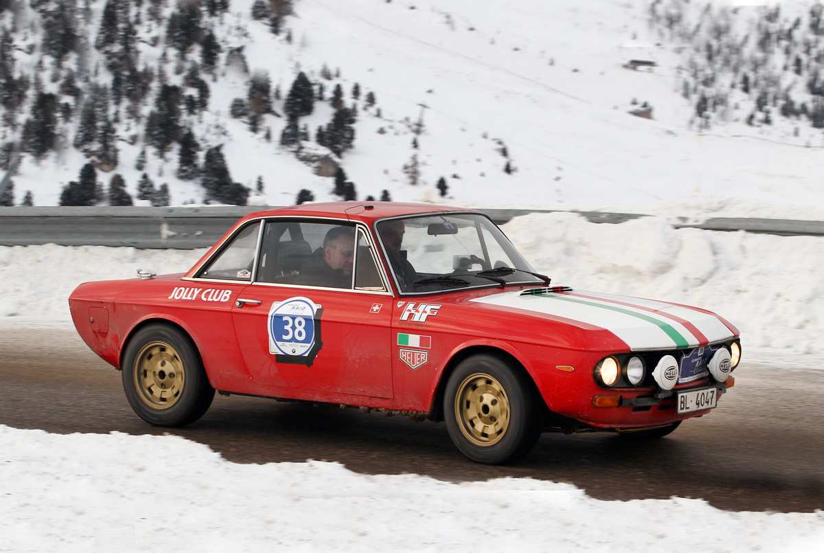13th Winter RAID 2016 - The winners Manuel Roth and Guido Koch in their 1971 Lancia Fulvia Coupé 1.3