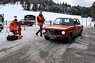 Image: 13th Winter RAID 2016 - Day 2 - BMW 2002 starts the regularity test on the Panider saddle; the Fulvia in the background takes a break