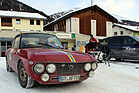 Image: 13th Winter RAID 2016 - Day 4 - The very last timekeeping in Tschierv - the Lancia Fulvia crossing the finish line