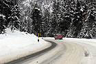 Image: 13th Winter RAID 2016 - Day 4 - First fall, then deepest winter again - Saab in its element and on the way to the finish line