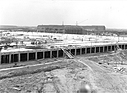 Image: 1955 - Only a few weeks after the start of construction, the basement of the plant in Hanover Stöcken is already complete