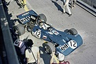 Image: 1971, Österreichring, Austrian Grand Prix: François Cevert leaves the pits in his Tyrrell-Ford Cosworth 002. Jo Siffert won his second Grand Prix at the time