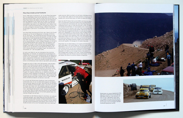 1987, Pikes Peak im Super-quattro - Buch "Walter Röhrl - Aufschrieb Evo2 - Weltmeister-Edition 1980 "