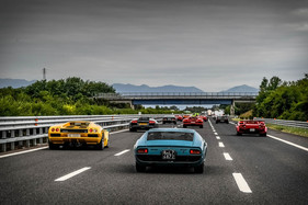 2. Concours d’Élégance “Lamborghini und Design” - diesen "Stau" lässt man sich gerne gefallen