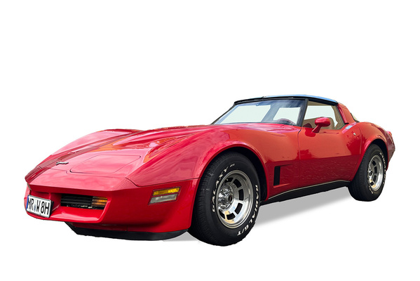 Image: 2nd prize: Chevrolet Corvette C3 - 31st classic car fundraising campaign by Lebenshilfe Giessen (2025/26)