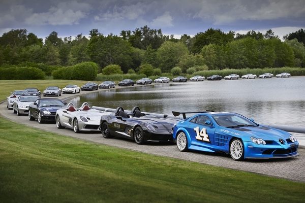 Image: 20 years of Mercedes-Benz SLR McLaren - celebration with 22 vehicles at the McLaren Technology Center in Woking