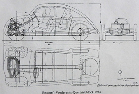 25 Jahr vor dem Mini - Mercedes 130 mit Frontquermotor
