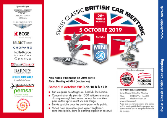28. British Car Meeting Morges (5. Oktober 2019)