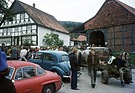 30.09.1972, die 1. Automobil Veteranen Auktion in Deutschland im Dorf Capellenhagen, vom 300SL über den 170er bis zum Pferdefuhrwerk war alles vertreten
