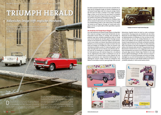60 Jahre Triumph Herald - SwissClassics Revue Heft 76-6/2019