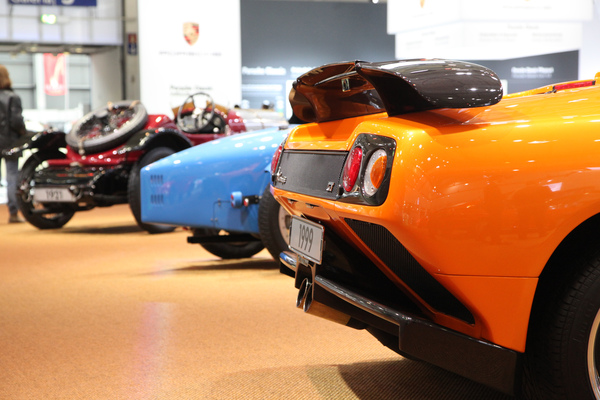 70 Jahre Heckdesign - vom Bentley der Zwanzigerjahre über den Bugatti 35 bis zum Lamborghini Diablo - gesehen an der Techno Classica 2016