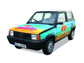 9th prize - Fiat Panda Cabriolet (1990) - 26th vintage car donation campaign of Lebenshilfe Gießen e.V. 2020/2021