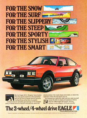 AMC Eagle (1983) - Werbung für das Allradcoupé mit der Karosserie des Spirit