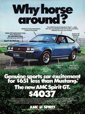 AMC Spirit GT (1979) - Werbung - im ersten Produktionsjahr