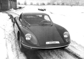 ATS 2500 GTS (1964) - das GTS-Testfahrzeug bei winterlichen Verhältnissen