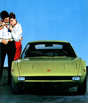 Abarth 1300 Scorpione (1970) - Frontansicht - aus einem Verkaufsprospekt