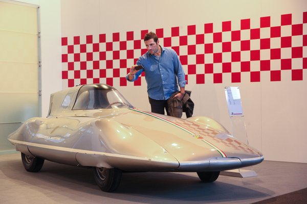 Abarth 750 Record Bertone (1956) - 385 kg schwer, 190 km/h schnell, auf dem Abarth-Stand - Auto d'Epoca Padova 2015