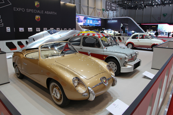 Bild: Abarth 750 Spider Zagato (1957) - Abarth-Sonderschau - Genfer Automobilsalon 2019