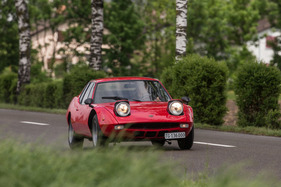 Abarth Scorpione (1970) - die geöffneten Scheinwerfer ändern die Optik substantiell Abarth Scorpione (1970) - die geöffneten Scheinwerfer ändern die Optik substantiell