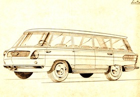 Abarth Siata 600 Vignale (1959) - gezeigt in Turin 1959, Skizze von Michelotti
