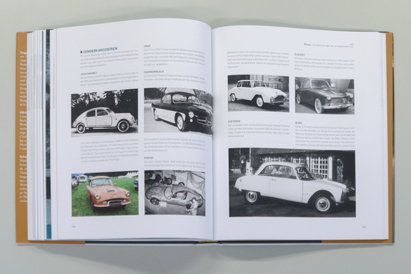Abbildungen von vielen, seltenen Sonderkarosserien - Buch "100 Jahre Citroën"