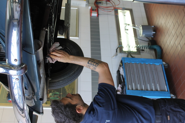 Abtrocknen und reinigen vor dem Winter