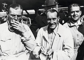 Achille Varzi, Hans Stuck und Bernd Rosemeyer im Jahr 1935