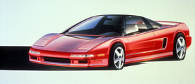 Acura NSX (1989) - Entwurfsskizze