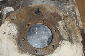 Adler Diplomat Geländesport (1935) - Bremsankelplatte vorher ...