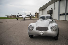 Adler Trumpf Rennlimousine (1938) - die Windschutzscheibe war geboten und führte um die Kanzel herum Adler Trumpf Rennlimousine (1938) - die Windschutzscheibe war geboten und führte um die Kanzel herum