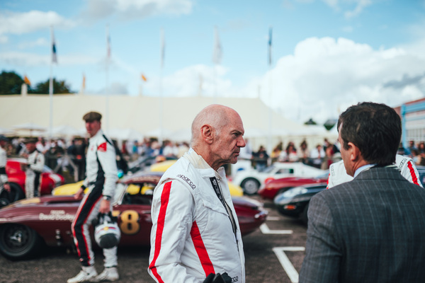 Adrian Newey vor seinem Einsatz - Goodwood Revival 2024