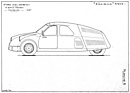 Aérocarène 1100 (1948) - Planskizze - erste Version