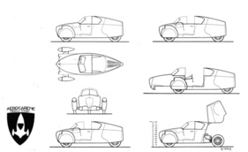Aérocarène 700 (1947) - Funktionszeichnungen