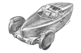 Aérocarène 700 (1947) - Zeichnung Aérocarène 700 (1947) - Zeichnung