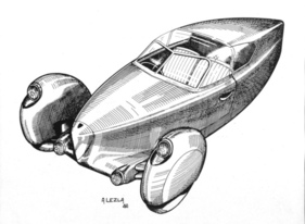 Aérocarène 700 (1947) - frühe Zeichnung