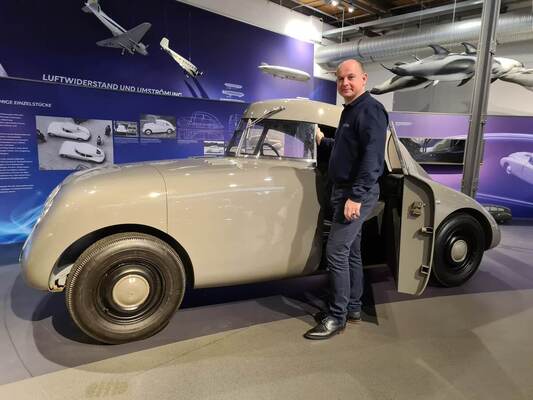 Image: Aerodynamic vehicles of the pioneering era - special exhibition "Windschnittig" at the August Horch Museum 2023