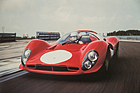 Albert Obrist am Lenkrad des Ferrari 330 P4 von 1967
