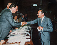 Aldo Brovarone mit Sergio Pininfarina